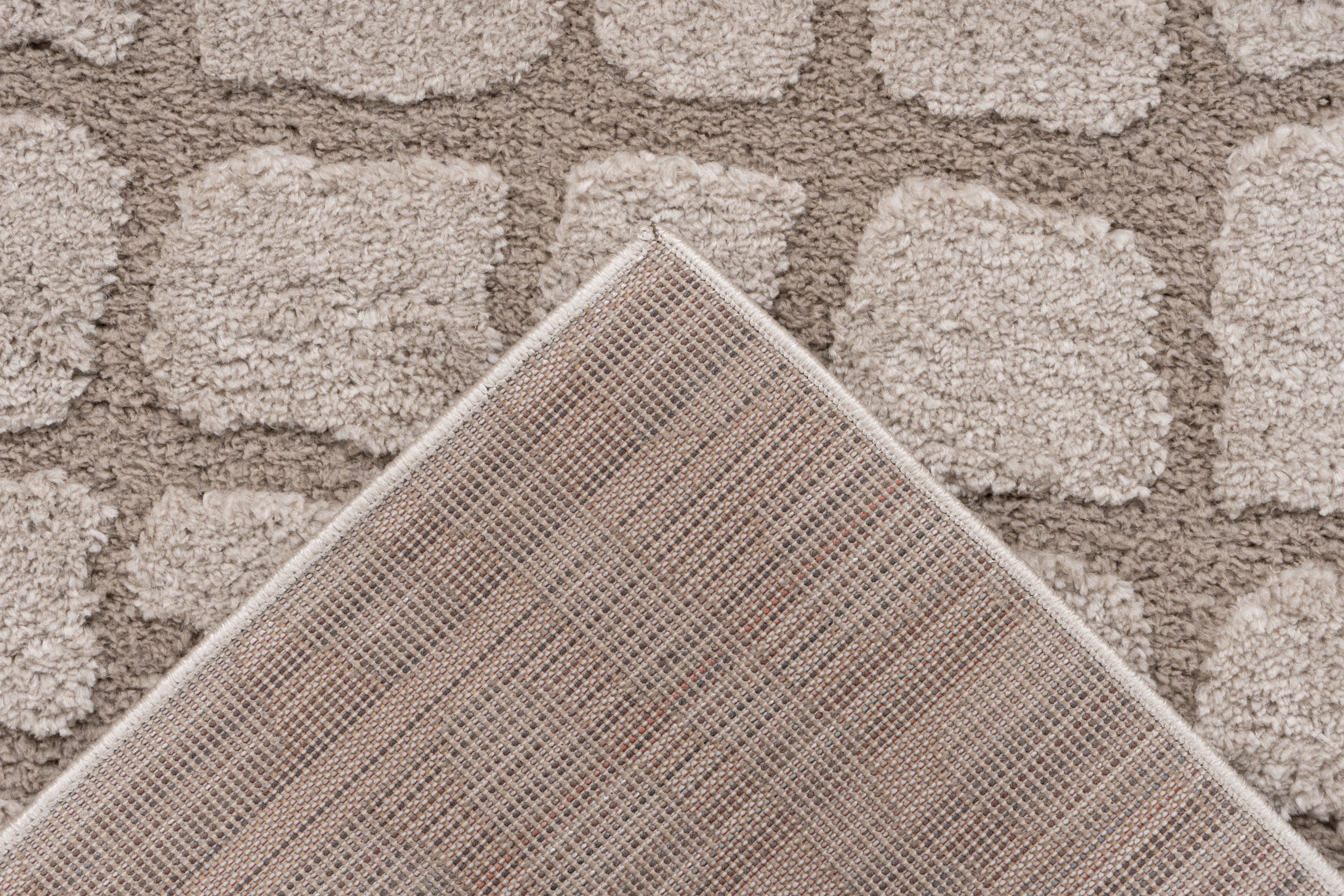 kayoom-obilisk-125-kurzflorteppich-20-mm-flor-1000-g-m-polyester-beige image 5