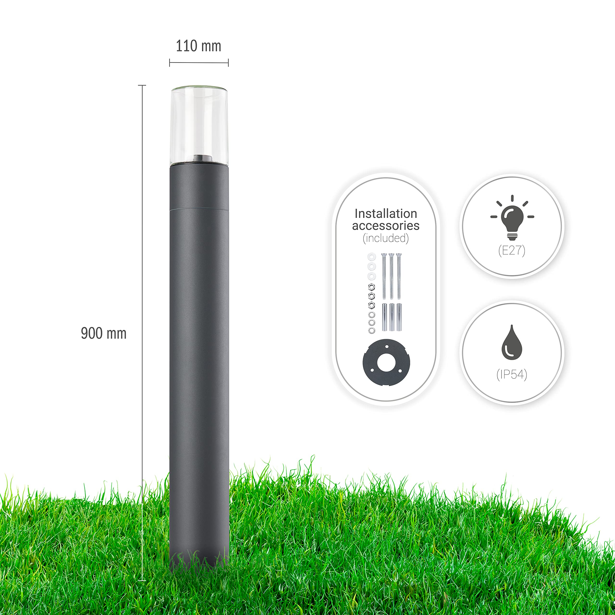 paco-home-led-au-en-pollerleuchte-typ-1-e27-90-cm-anthrazit image 3