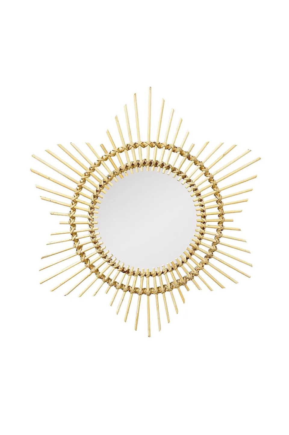 kayoom-rattan-spiegel-aina-425-runder-wandspiegel-mit-rattanrahmen image 1
