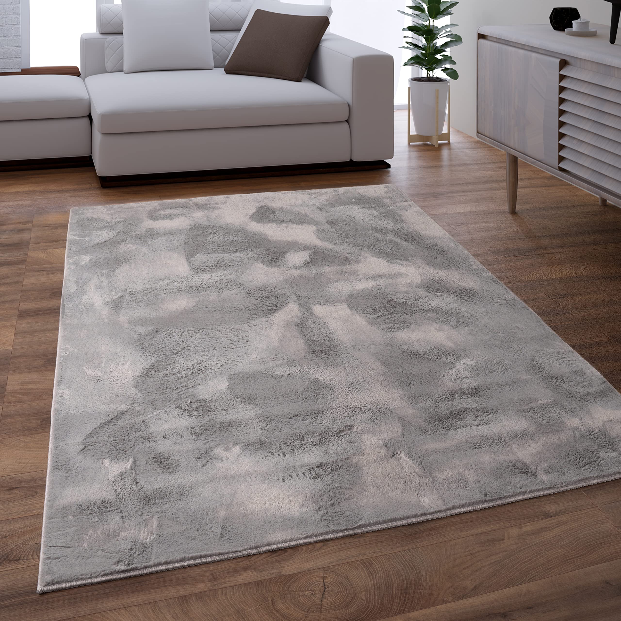 paco-home-rabbit-hochflor-teppich-schwarz-100x200-cm-kaninchenfell-imitat image 6