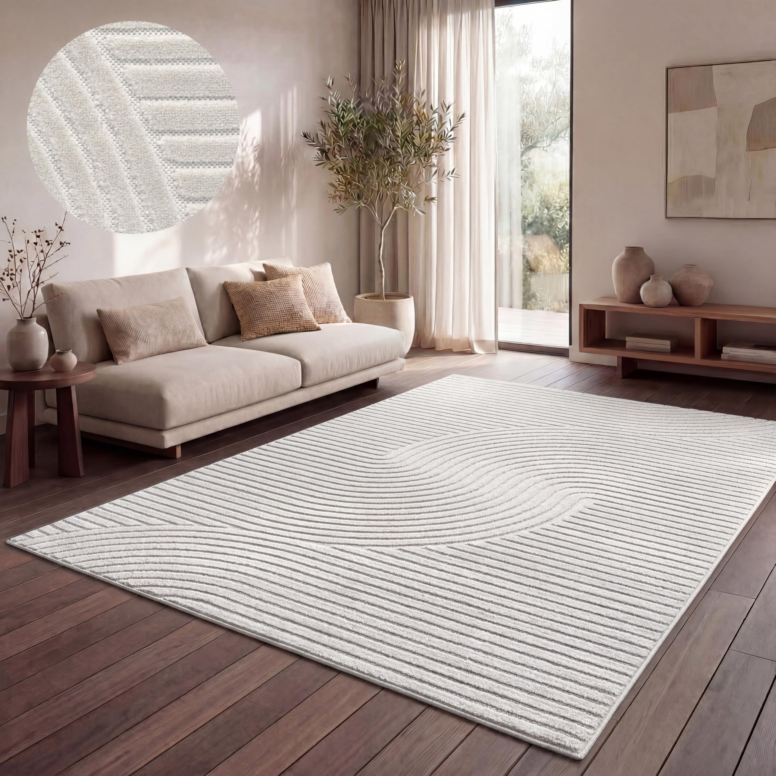 paco-home-outdoor-teppich-wetterfest-3d-boho-200x290-cm-creme-2 image 2