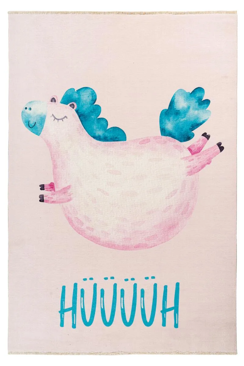 kayoom-kinderteppich-joanna-625-h-h-115-cm-x-170-cm-bunt-vintage-design image 1