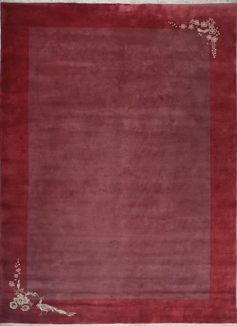 weconhome-retro-tibeter-teppich-red-berry-handgekn-pft-mit-bord-re image 1