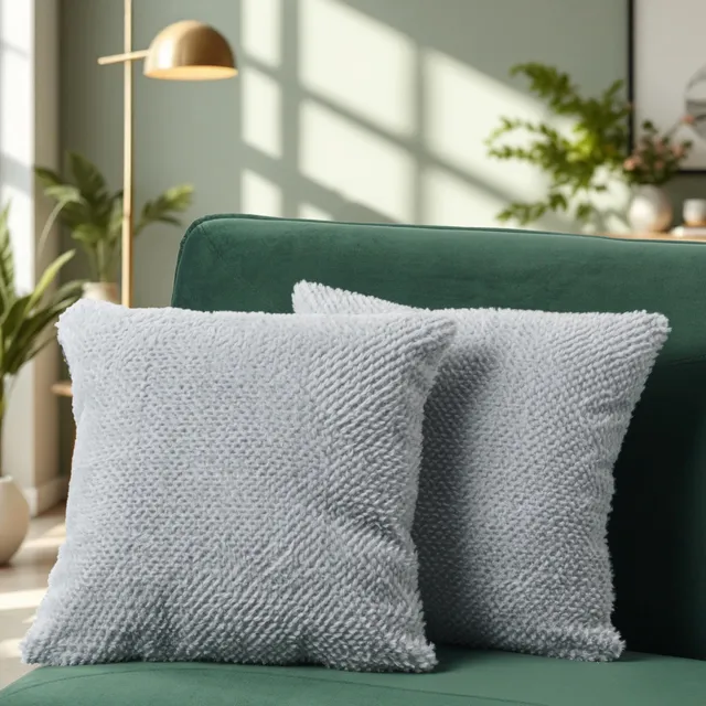 paco-home-kissenbezug-2er-set-boho-3d-grau-waschbar image 1