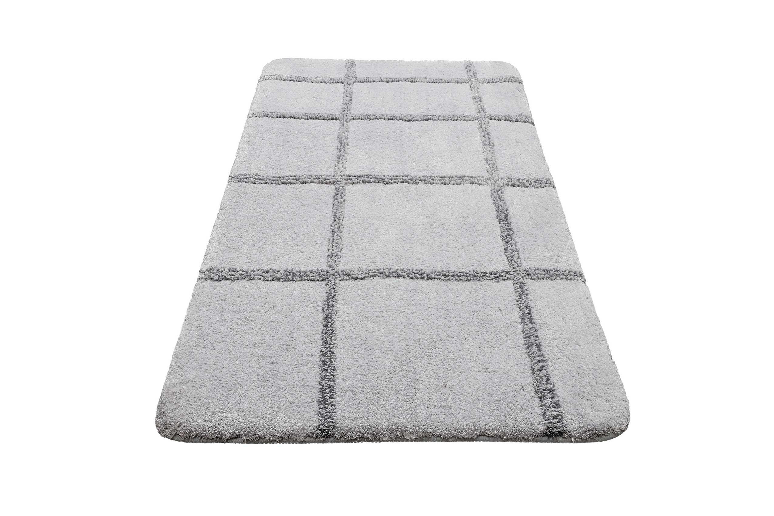 homie-living-badteppich-casa-bianco-grau-geometrisches-design-anti-rutsch-oeko-t image 4