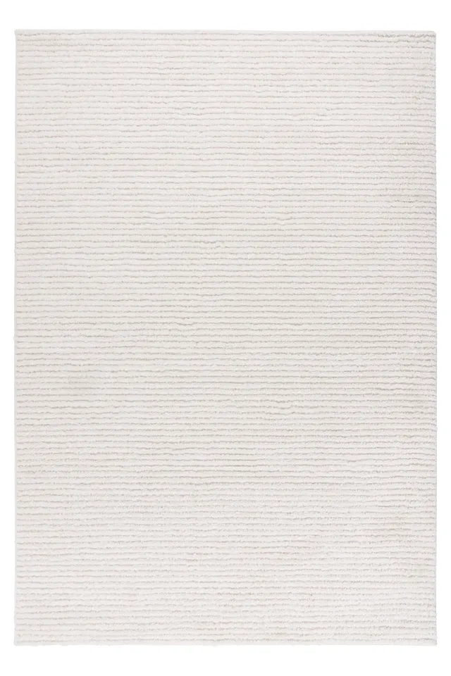 kayoom-benefit-125-kurzflorteppich-20-mm-florh-he-polyester-elfenbein image 1