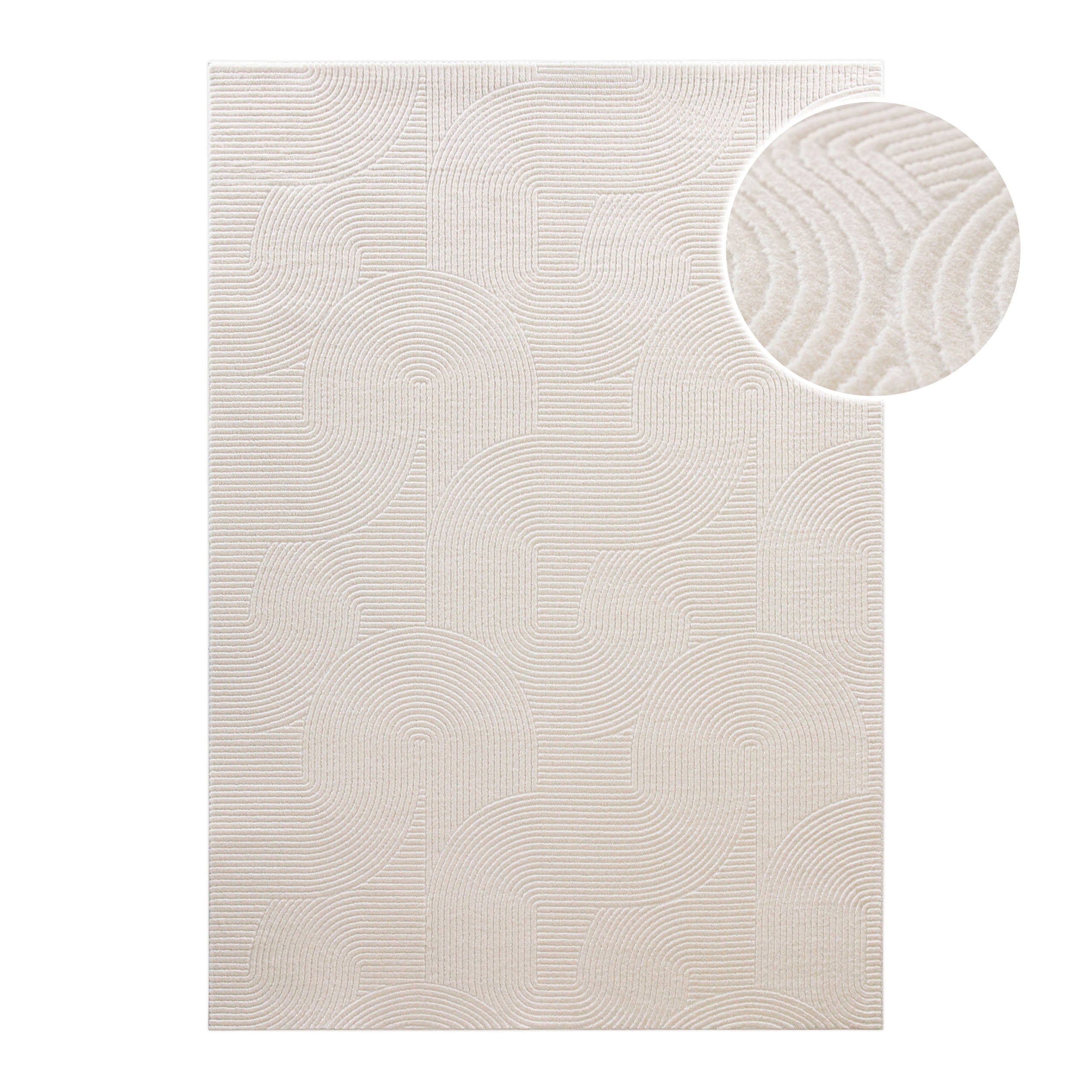 weconhome-kurzflorteppich-nuuk-arc-getufteter-teppich-in-creme-wei-mit-hoch-tief image 1