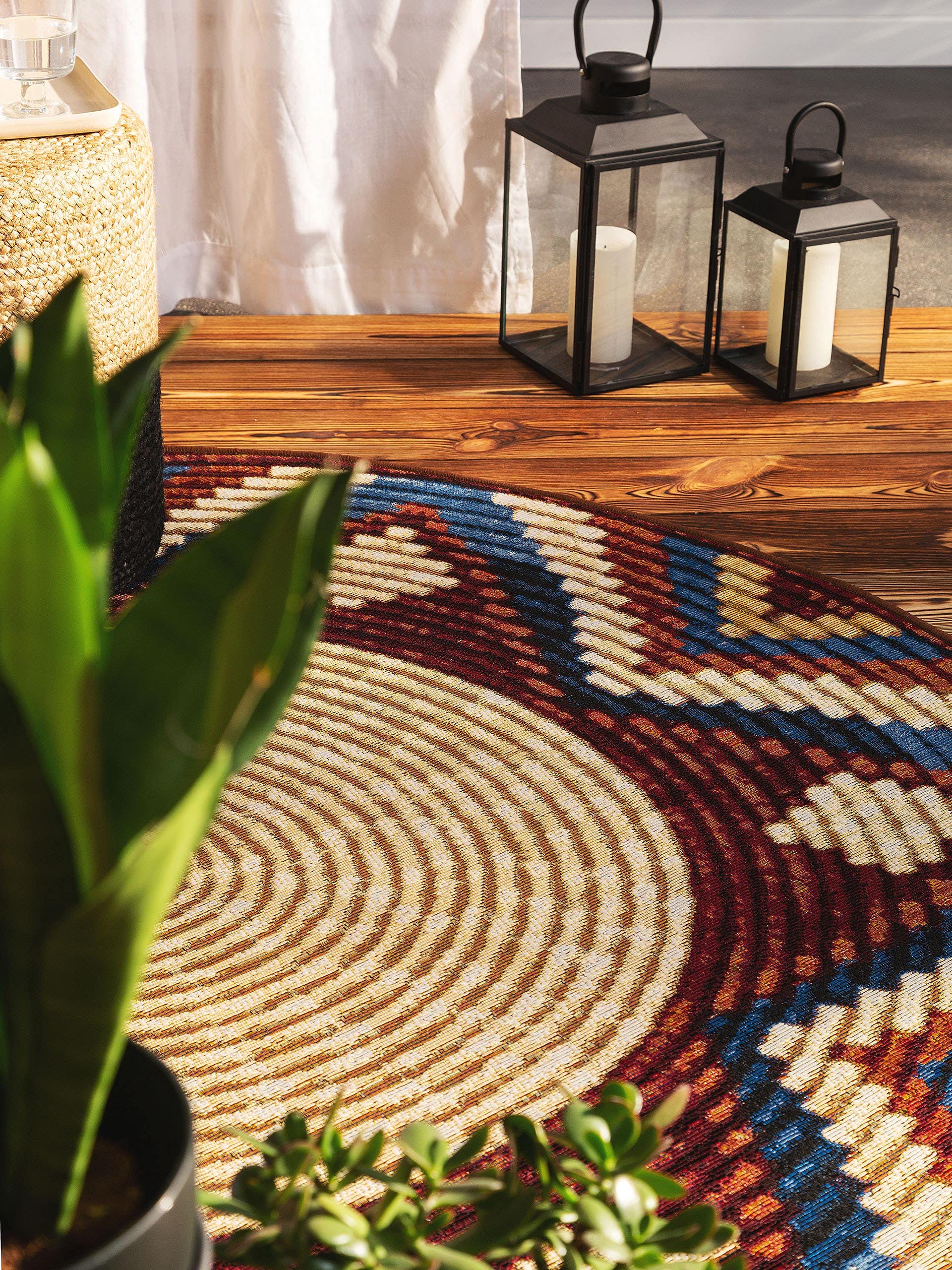 benuta-kenya-in-outdoor-teppich-rund-multicolor-160-cm-wetterfester-kunstfaser-t image 2