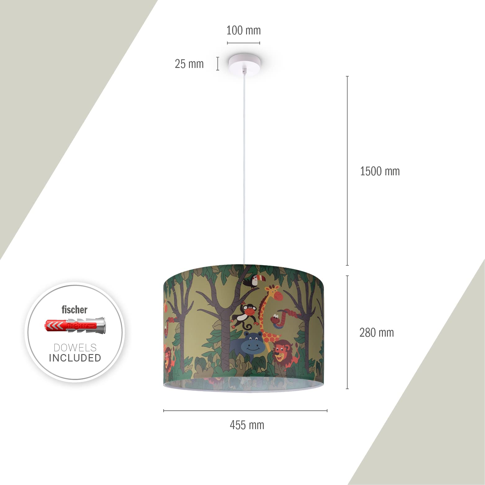 paco-home-h-ngelampe-kinderzimmer-jungle-dschungel-tiere-e27-stoff image 3