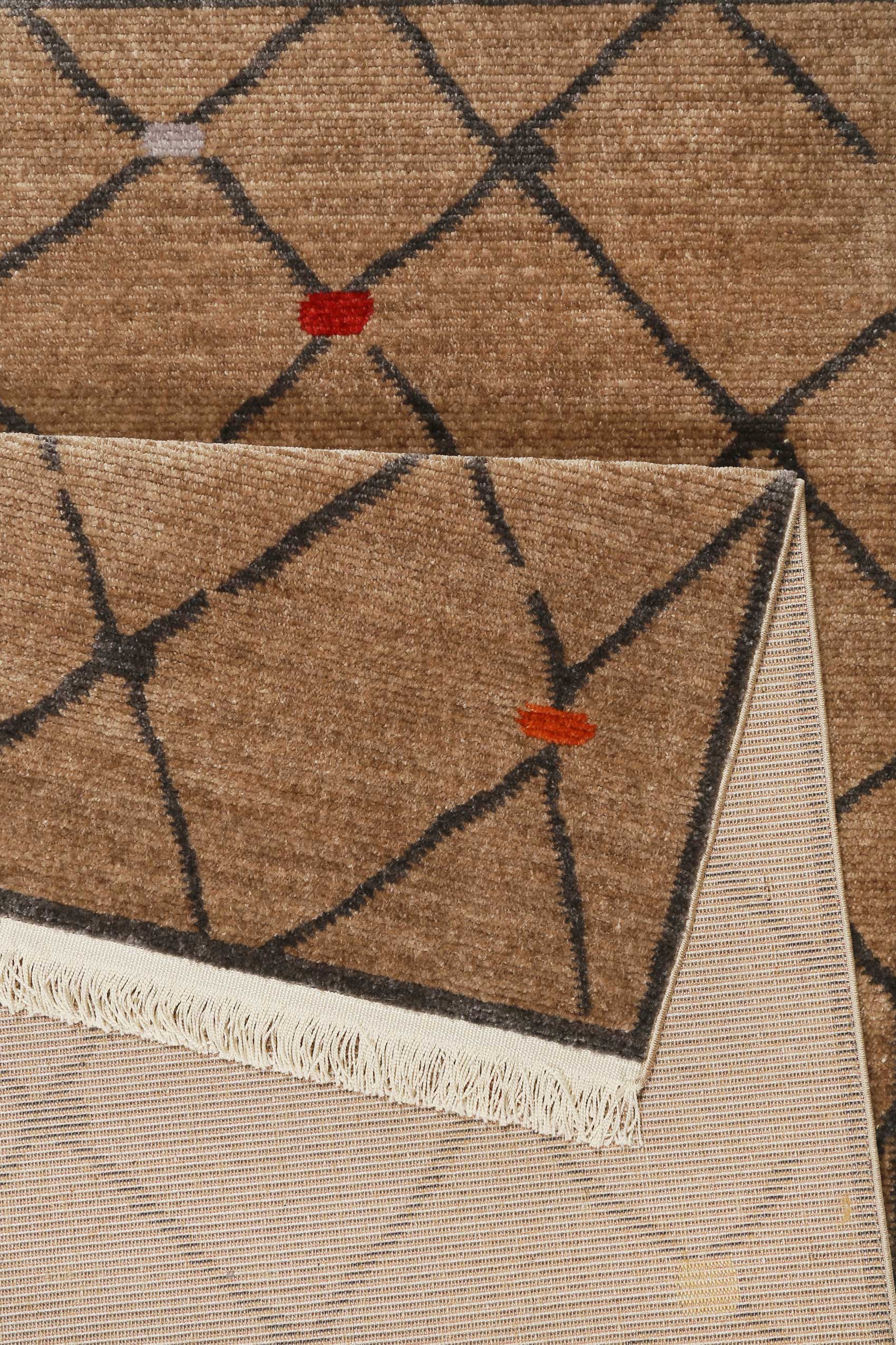 weconhome-march-bonsecours-teppich-braun-kurzflor-b-ware-kelim-muster-120x170-cm image 3