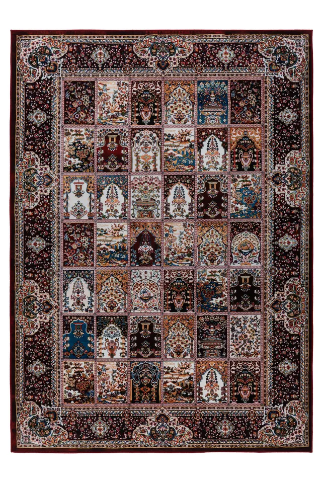 kayoom-affection-125-kurzflorteppich-in-rot-6-mm-flor image 1