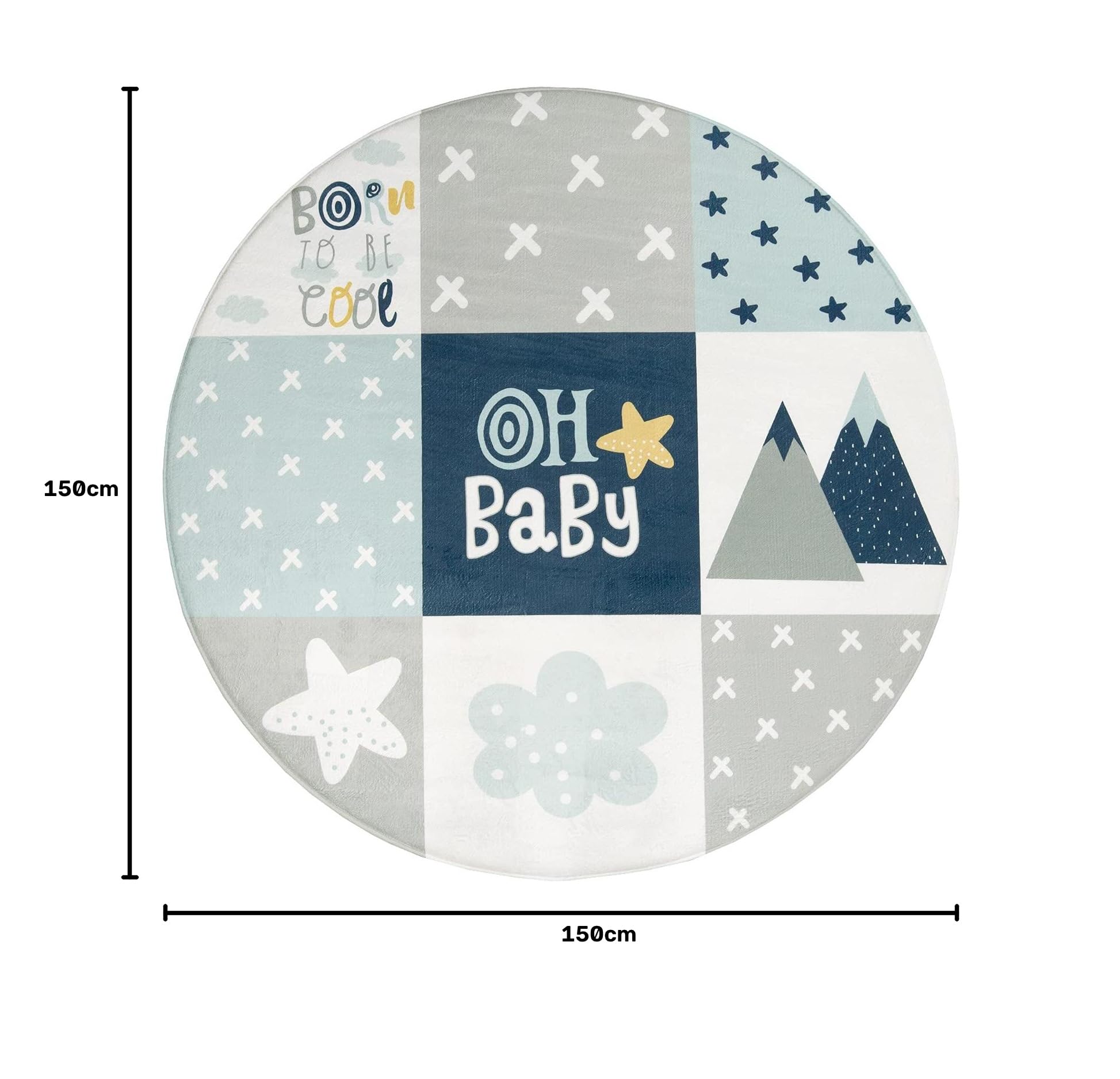 paco-home-ela-kinderteppich-rund-150-cm-grau-blau-wei image 2