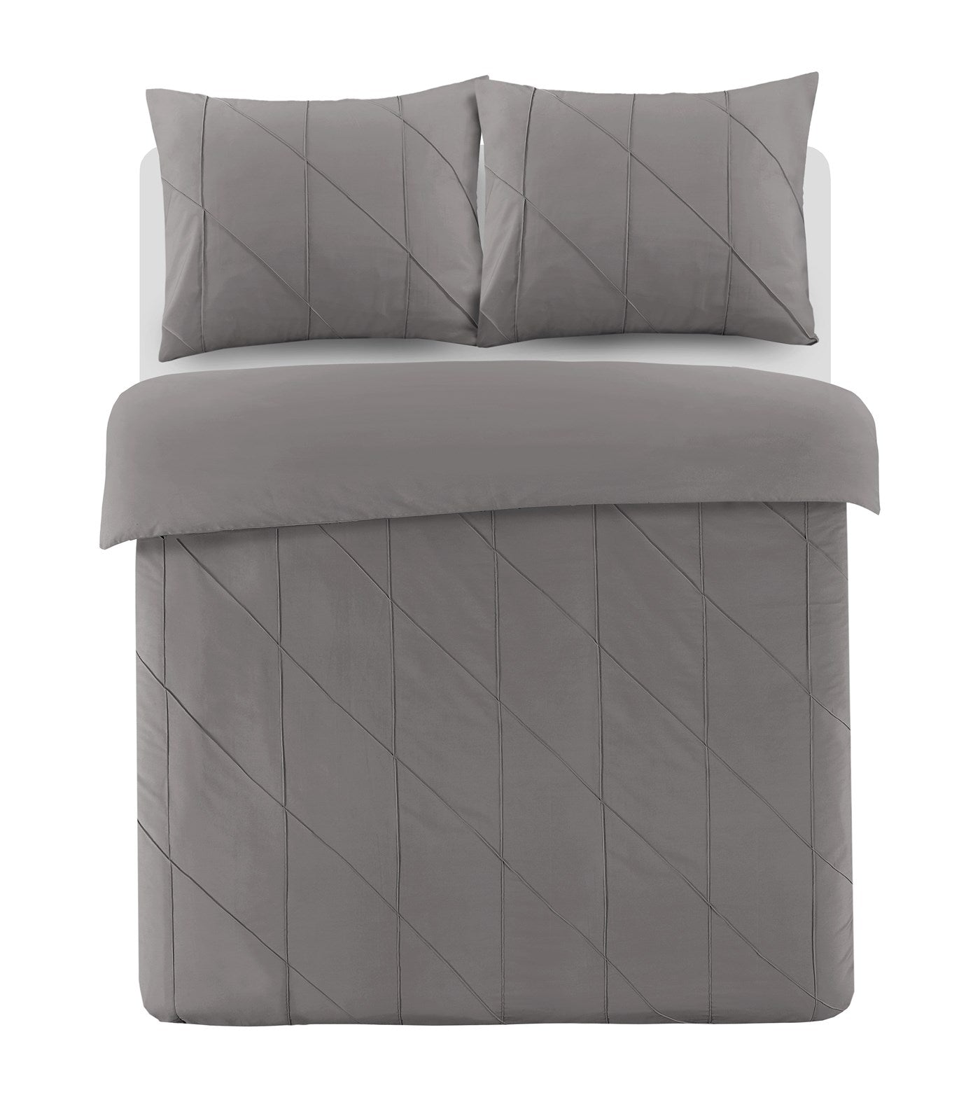 kayoom-bettw-sche-lamia-125-100-baumwolle-satin-135x200-cm-80x80-cm-grau image 1
