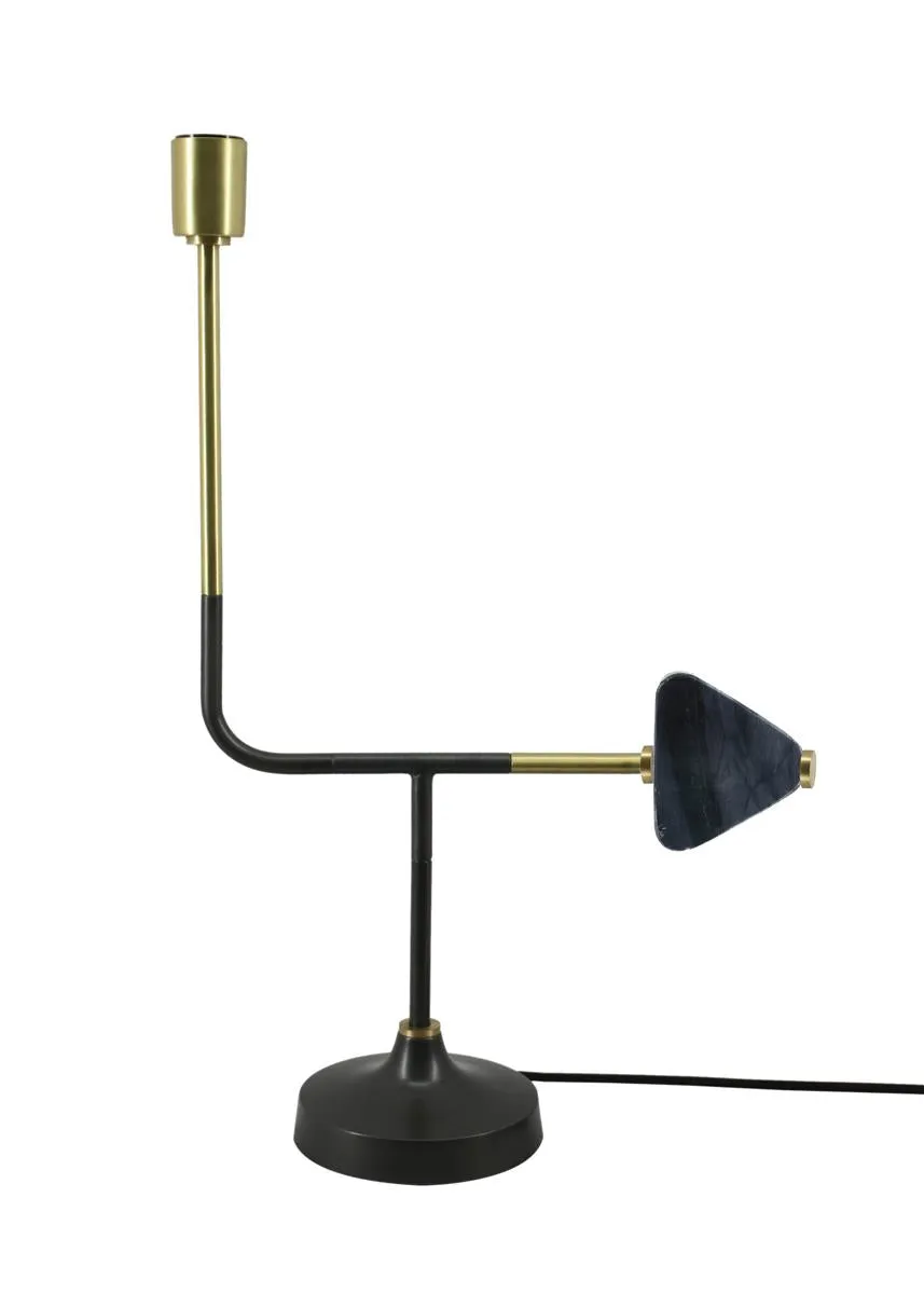 kayoom-tischlampe-casey-287-schwarz-design-tischleuchte-mit-gold-und-marmorakzen image 1