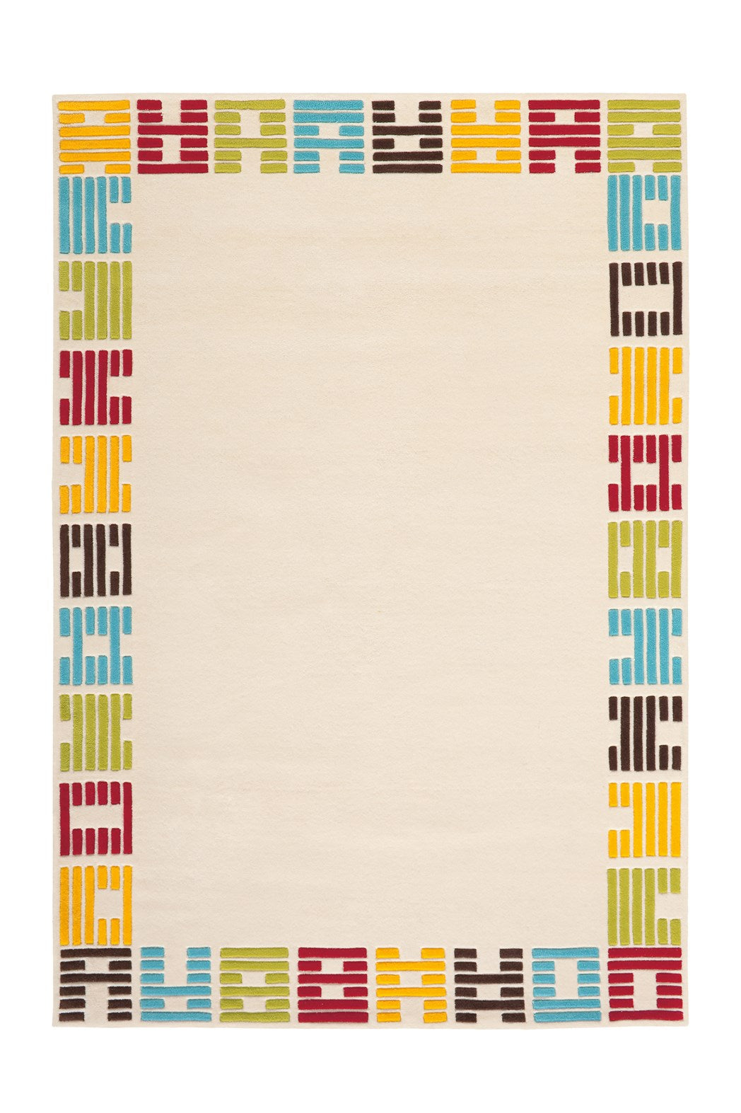 kayoom-joy-4096-bunter-motivteppich-acryl-pflegeleicht-modernes-design image 6