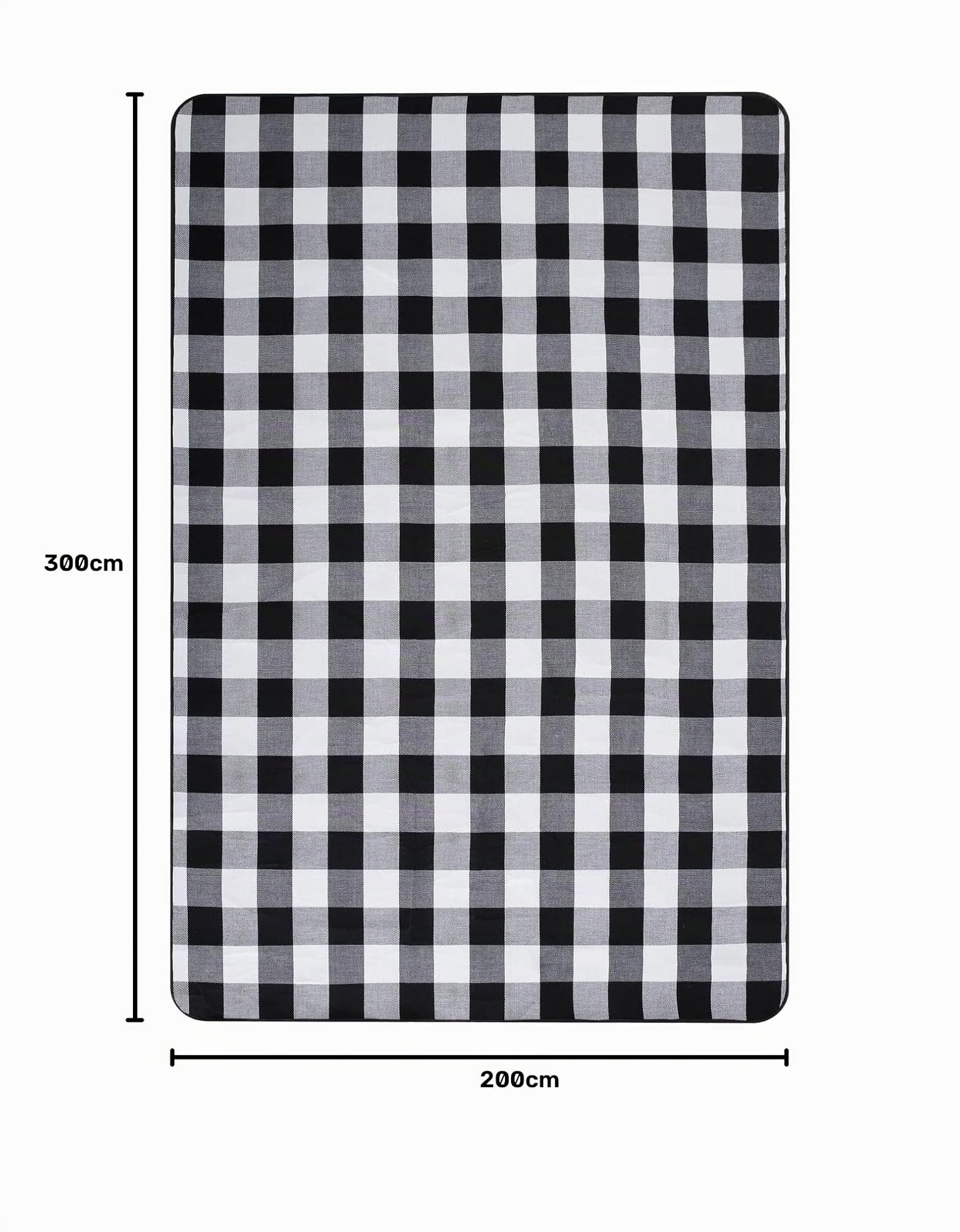 paco-home-picknickdecke-xxl-wasserdicht-schwarz-wei-3-200x300-cm image 6