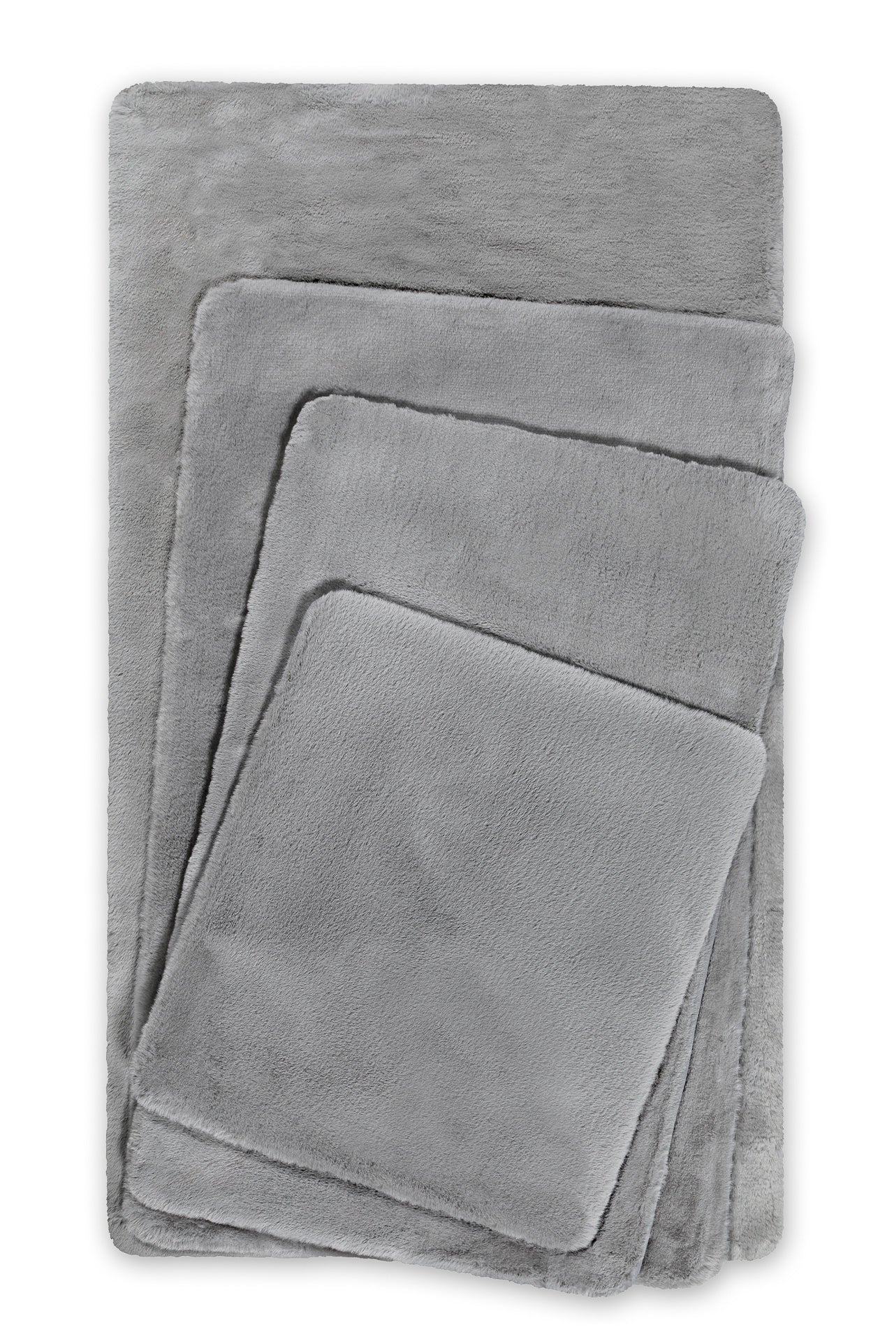 weconhome-basics-badteppich-emil-grau-flauschiger-rabbithair-look-getuftet image 3