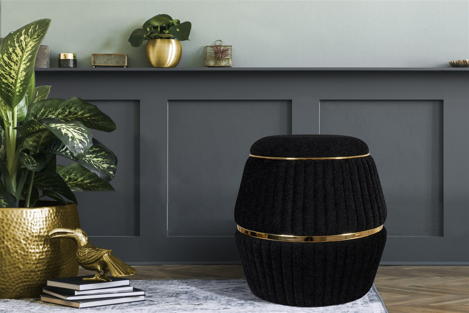 kayoom-doric-235-pouf-hocker-mit-steppung image 2