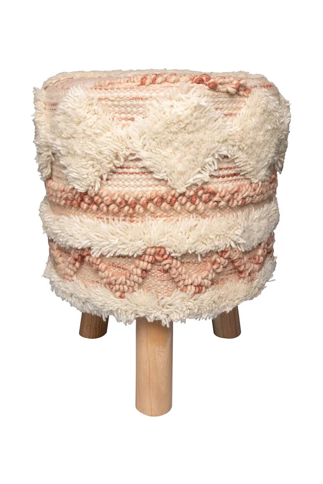 kayoom-hocker-bohist-225-boho-style-mit-fransen-und-quasten image 1