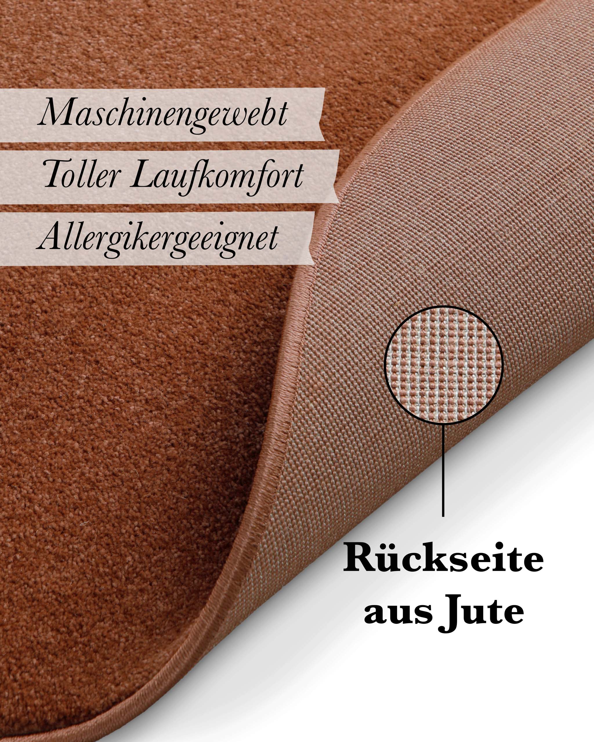 weconhome-basics-freja-kurzflorteppich-rund-ziegel-rot-terrakotta image 3