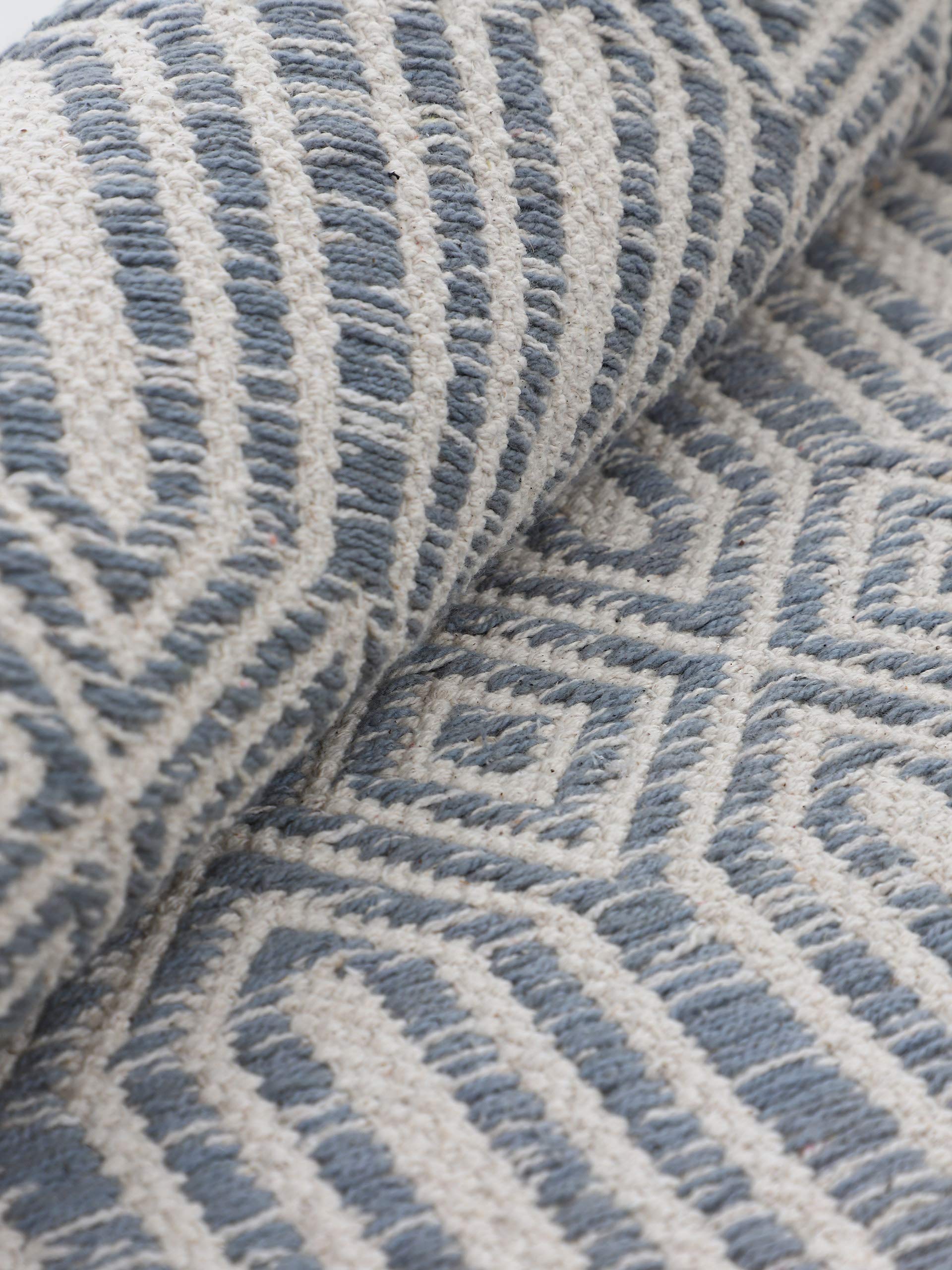 carpetfine-kelim-oregan-teppich-grau-80x150-cm-flachgewebe-baumwolle image 7