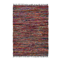 kayoom-potpourri-110-baumwollteppich-handgewebt-mit-fransen-beidseitig-verwendba image 1