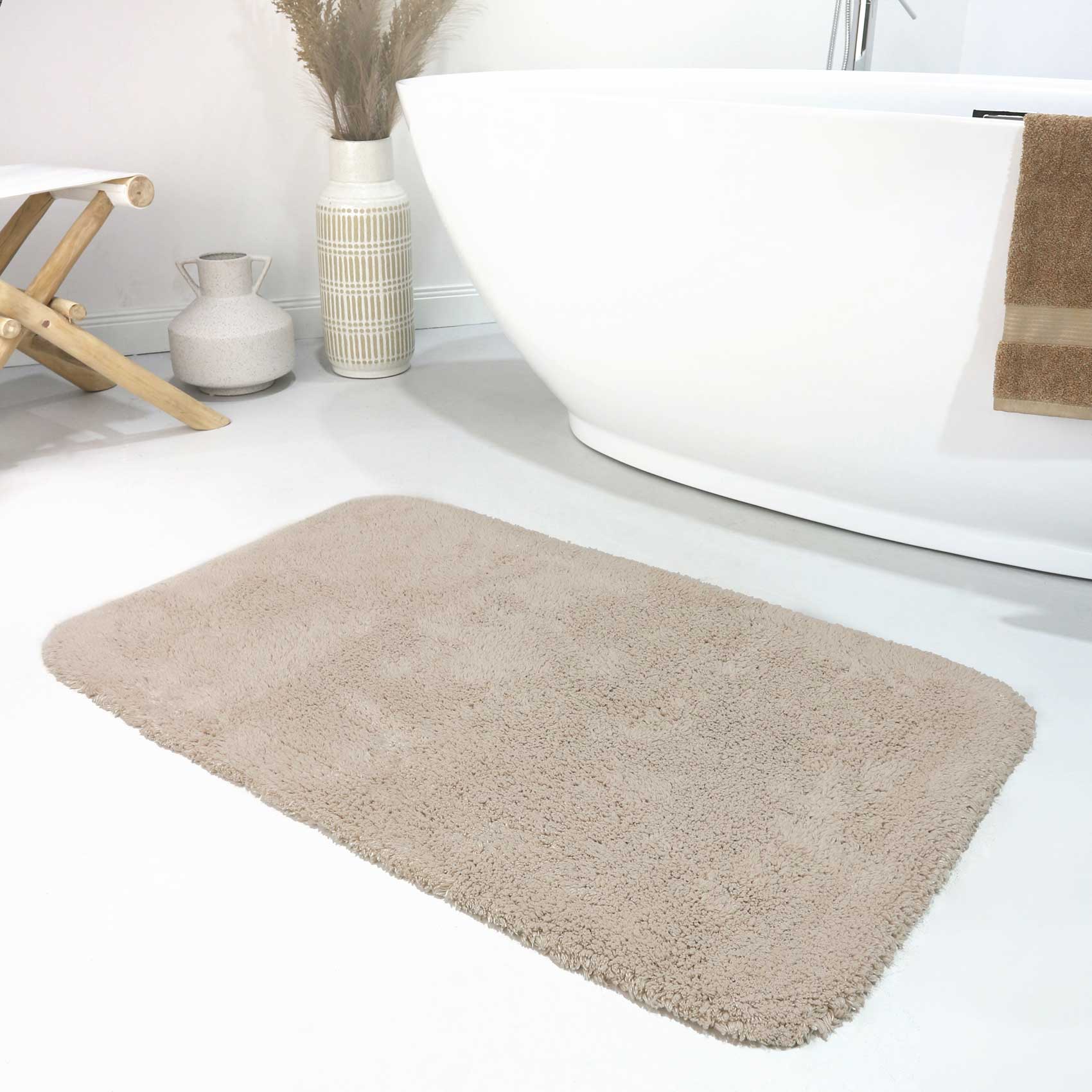 weconhome-basics-badteppich-ole-beige-getuftete-baumwolle-rechteckig-rund-f-rs-b image 1