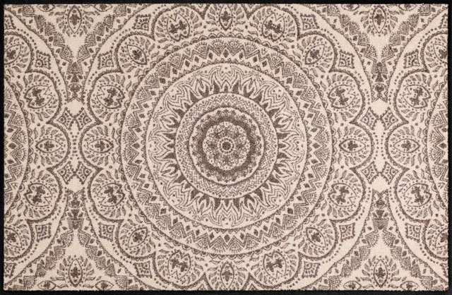 salonloewe-medallion-nougat-teppich-75-x-120-cm-klassisches-medaillon-design image 1