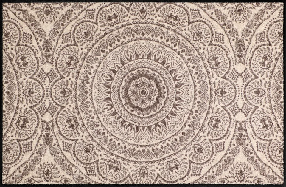 salonloewe-medallion-nougat-teppich-75-x-120-cm-klassisches-medaillon-design image 1