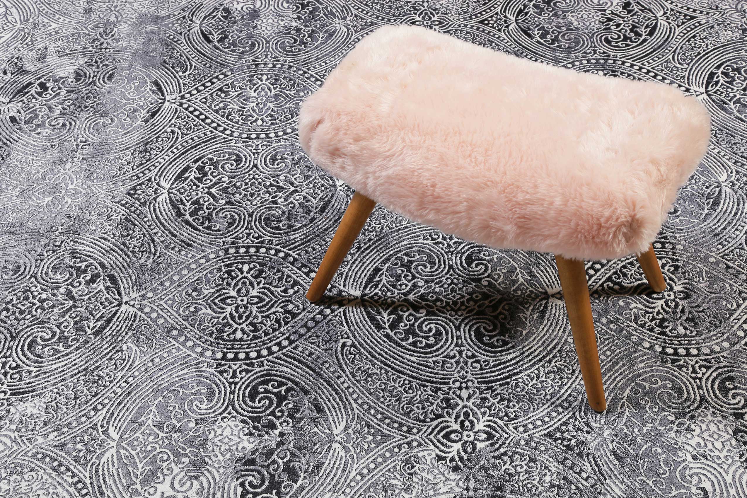 weconhome-grace-teppich-grau-kurzflor-vintage image 6