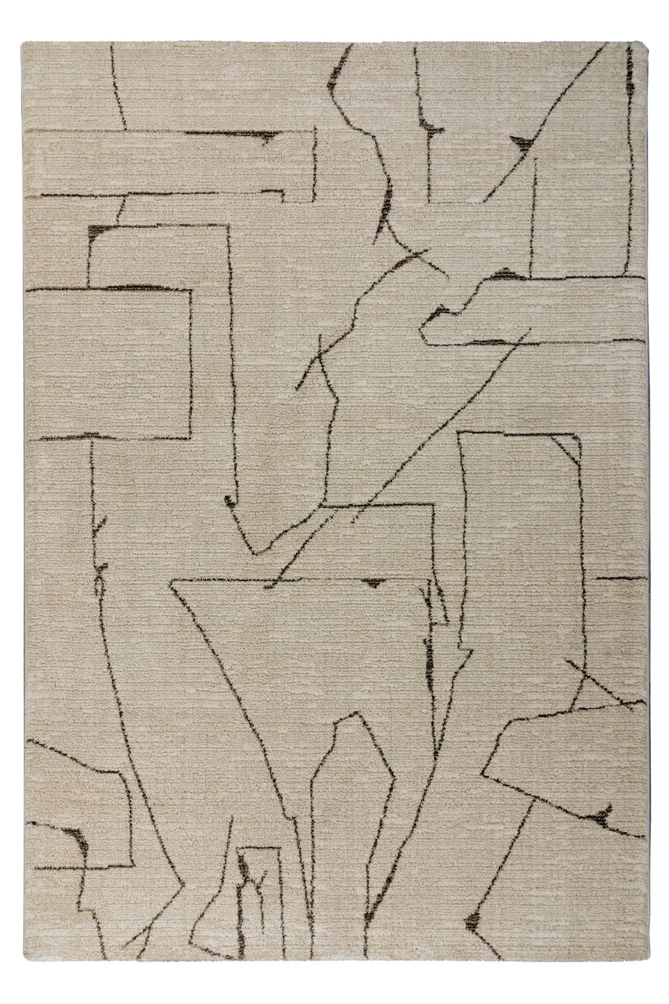 kayoom-napoli-536-teppich-creme-kurzflor-16-mm-polypropylen-jute-polyester-r-cke image 1