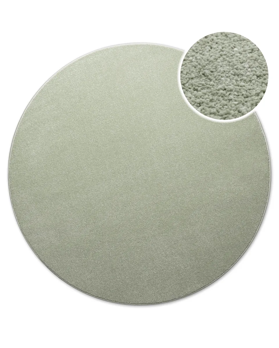 weconhome-basics-kurzflorteppich-rund-licht-gr-n-freja image 1