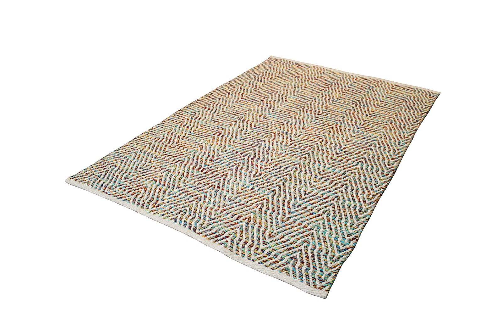 kayoom-aperitif-410-baumwollteppich-handgewebt-blau-weiche-haptik image 8