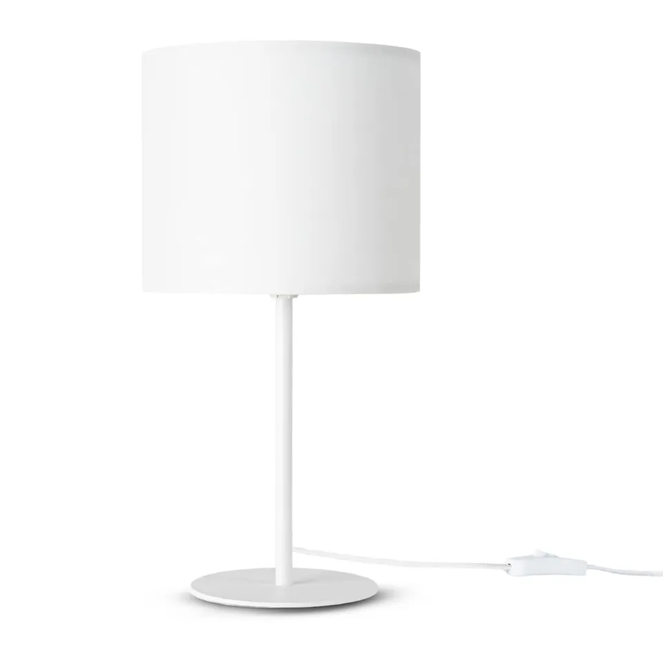 paco-home-tischlampe-e14-uni-stoffschirm-nachttischlampe image 1