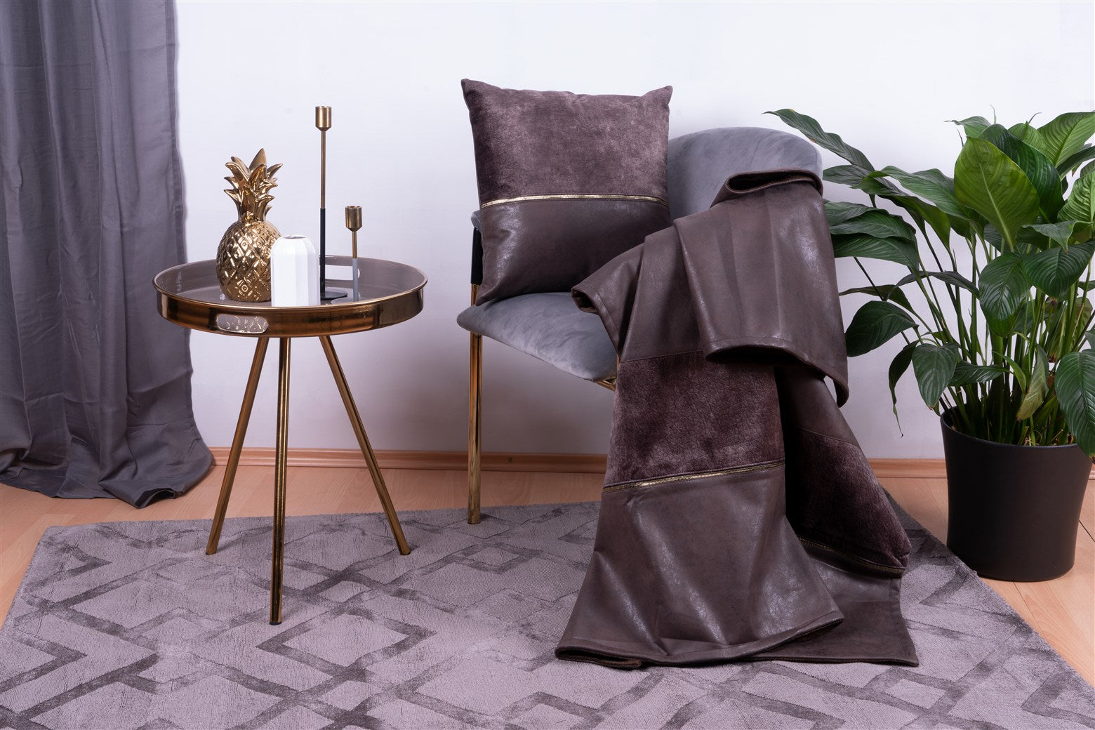 kayoom-picco-125-2er-set-dekokissen-decke-kunstleder-verschiedene-farben image 2