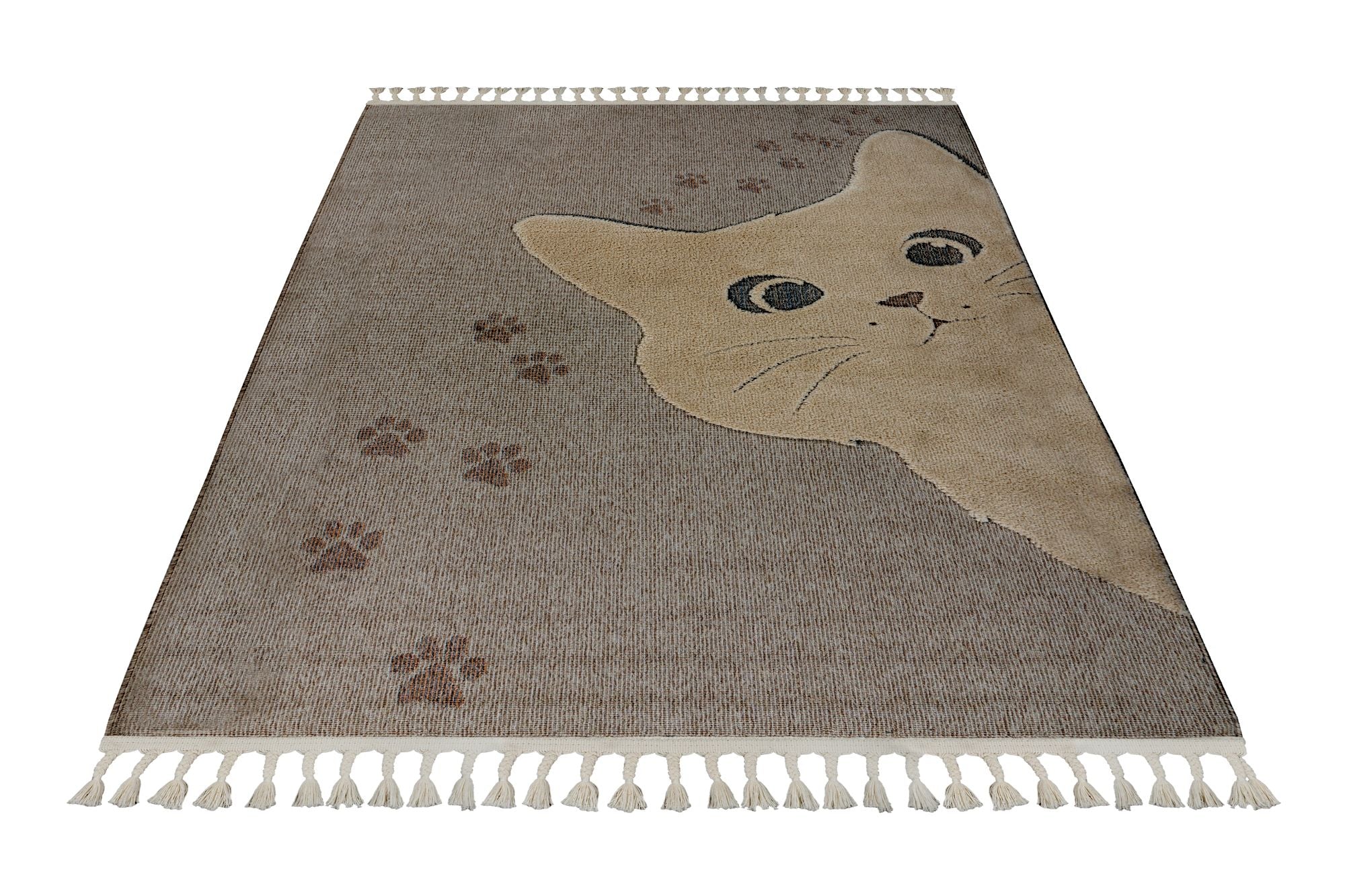 kayoom-modena-421-kinderzimmerteppich-taupe-9-mm-kurzflor-47-50-statt-95-00 image 3