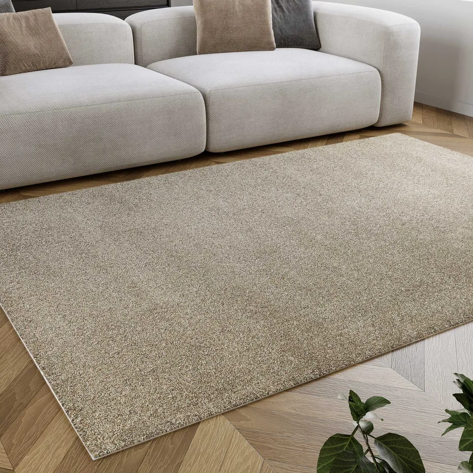 weconhome-kurzflorteppich-manta-homie-living-sand-beige-gewebt-oeko-tex-standard image 1