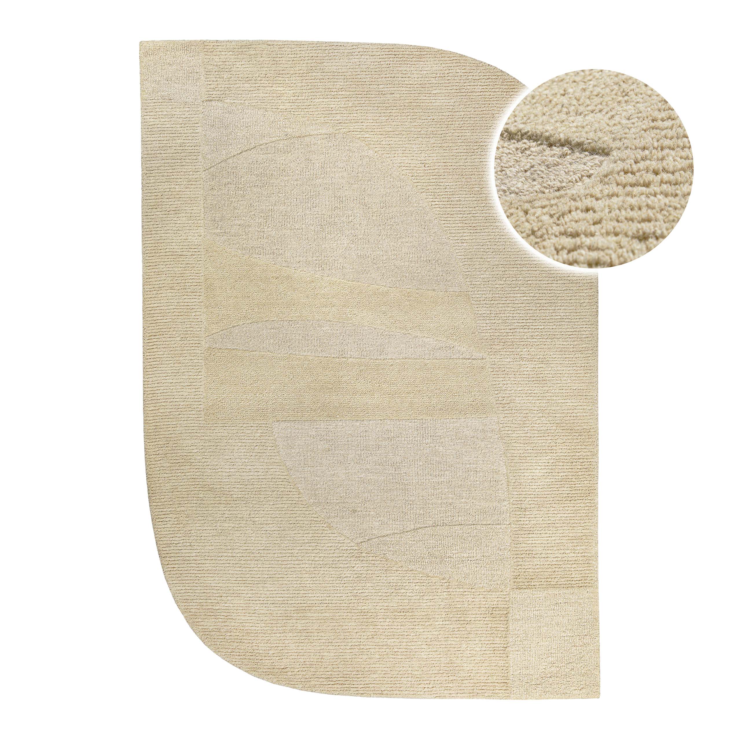 weconhome-kurzflorteppich-dodo-handgetuftet-beige-100-schurwolle image 1