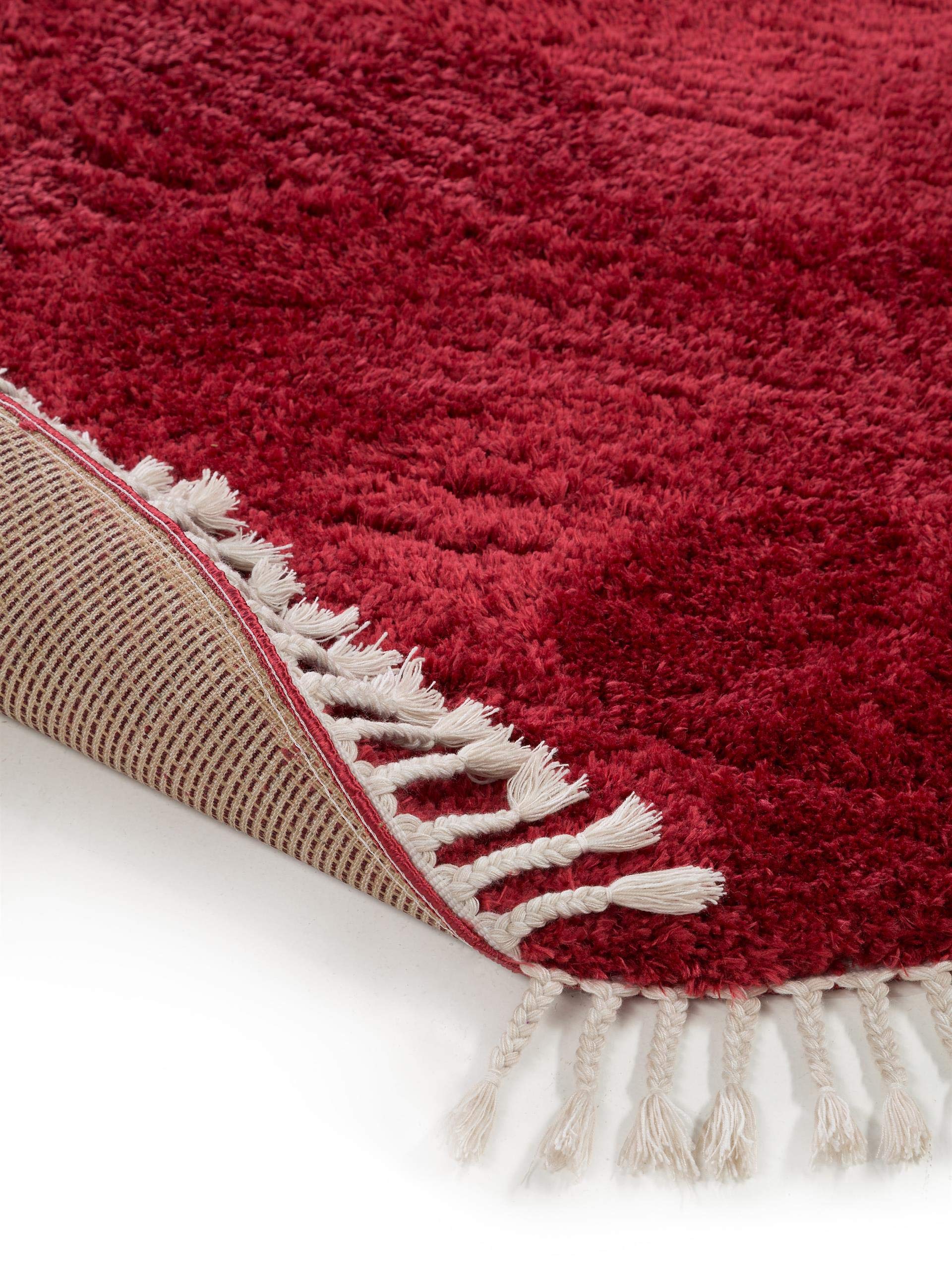 benuta-shaggy-teppich-rot-120-cm-rund-hochflor-polyester-f-r-wohnzimmer-schlafzi image 6