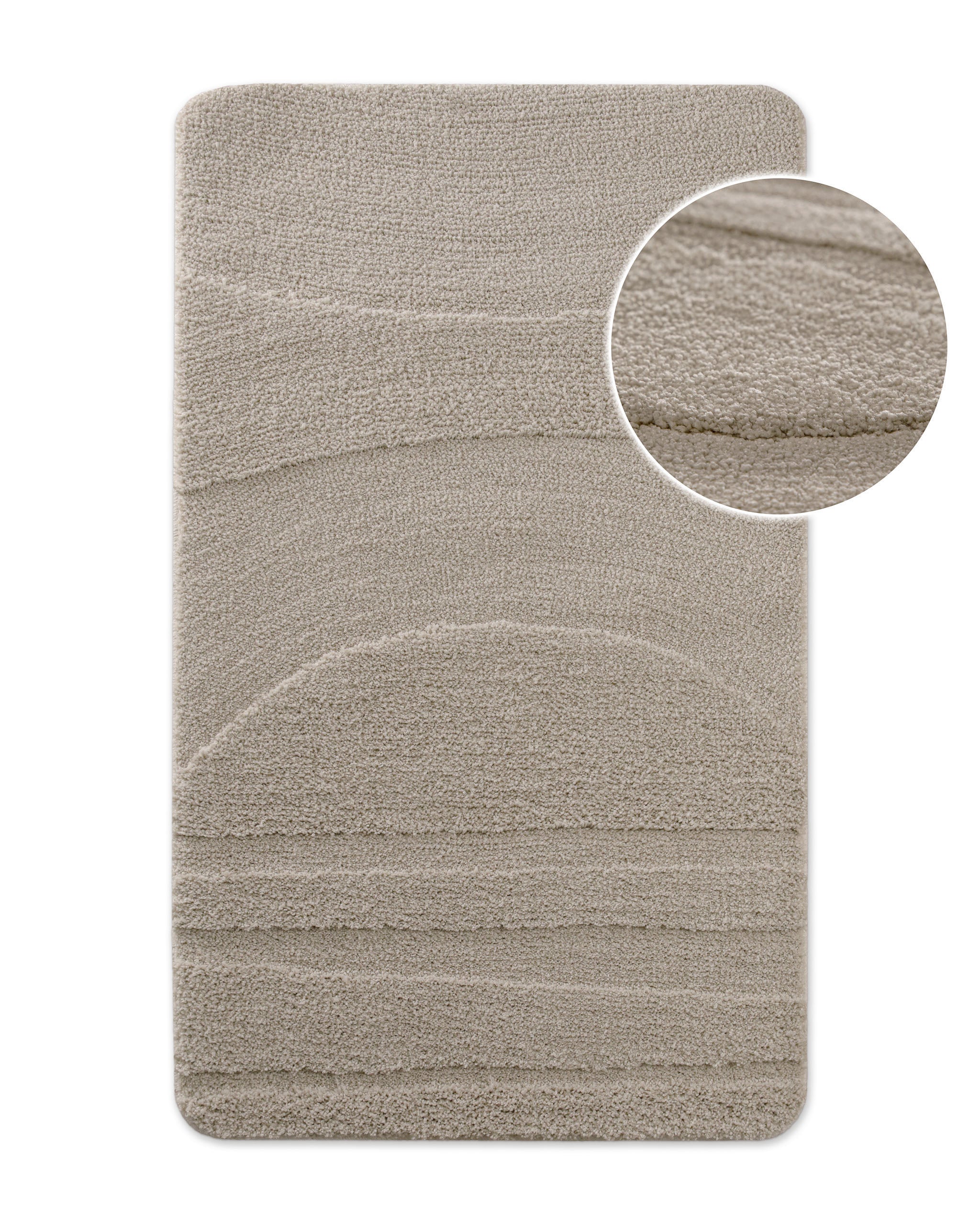 weconhome-badteppich-marc-bathking-seiden-grau-rutschhemmend-waschbar image 1