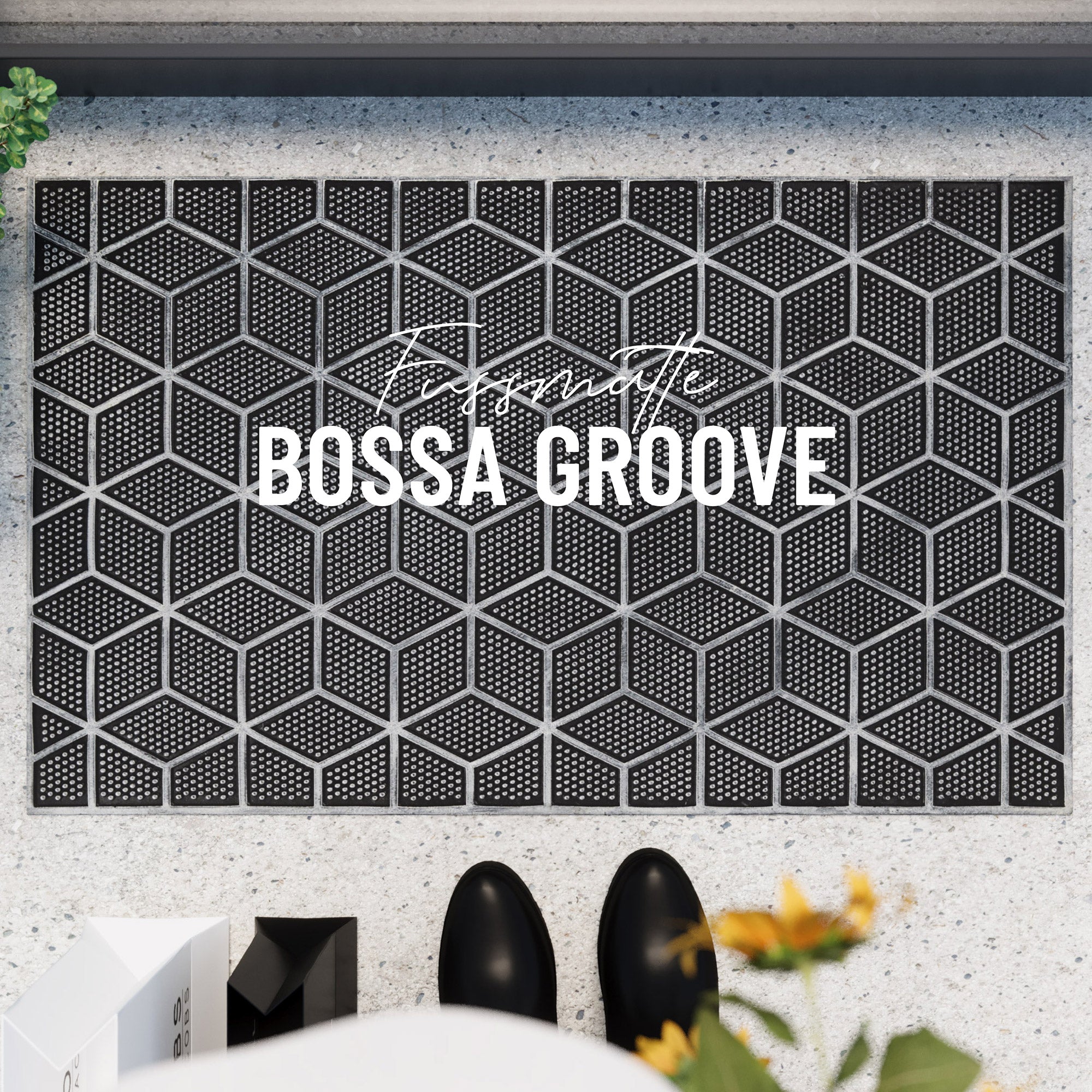 weconhome-fu-matte-aus-gummi-silber-grau-bossa-groove image 1