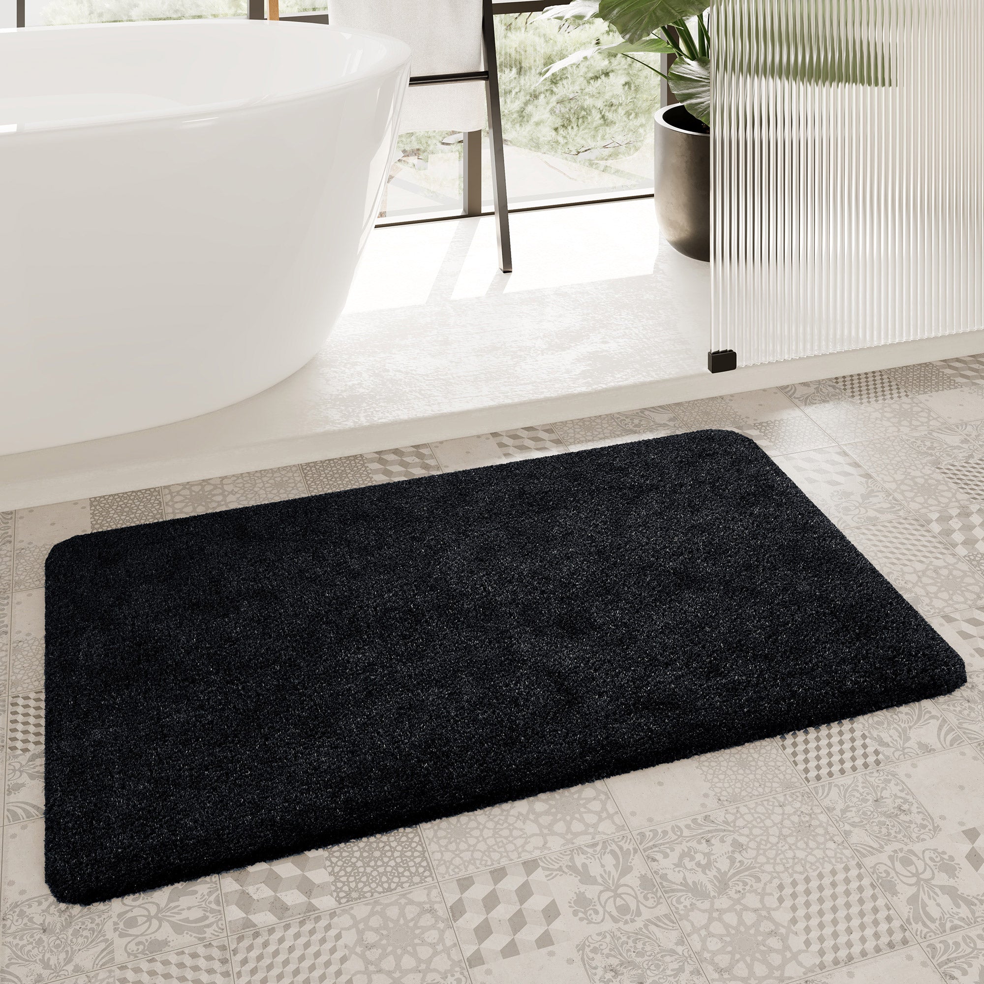 homie-living-by-weconhome-badteppich-porto-azzurro-anthrazit-schwarz-getufteter- image 1