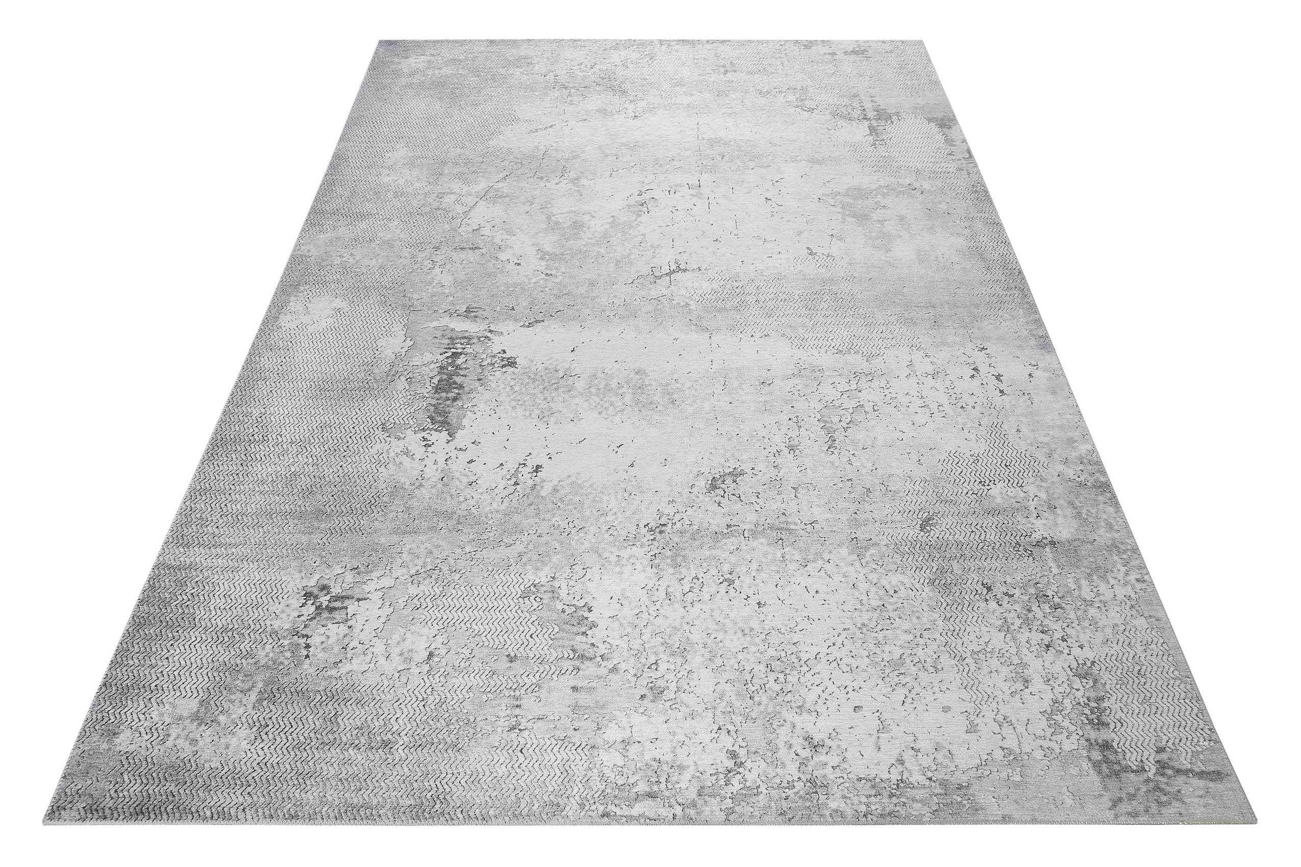 weconhome-kurzflor-teppich-radiate-grau-vintage-eckig image 2