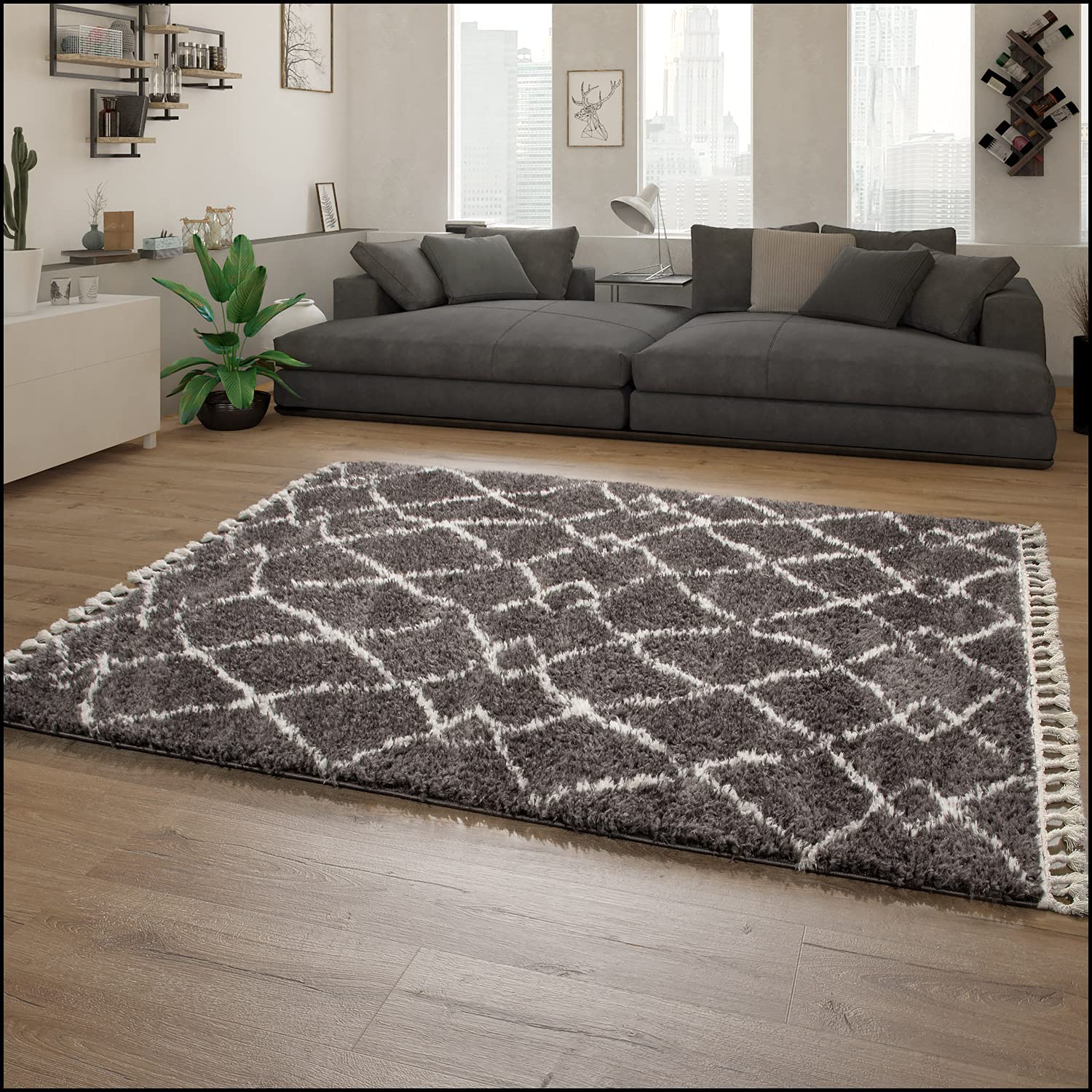 paco-home-shaggy-skandi-langflor-teppich-120x170-cm-creme-mit-fransen image 7