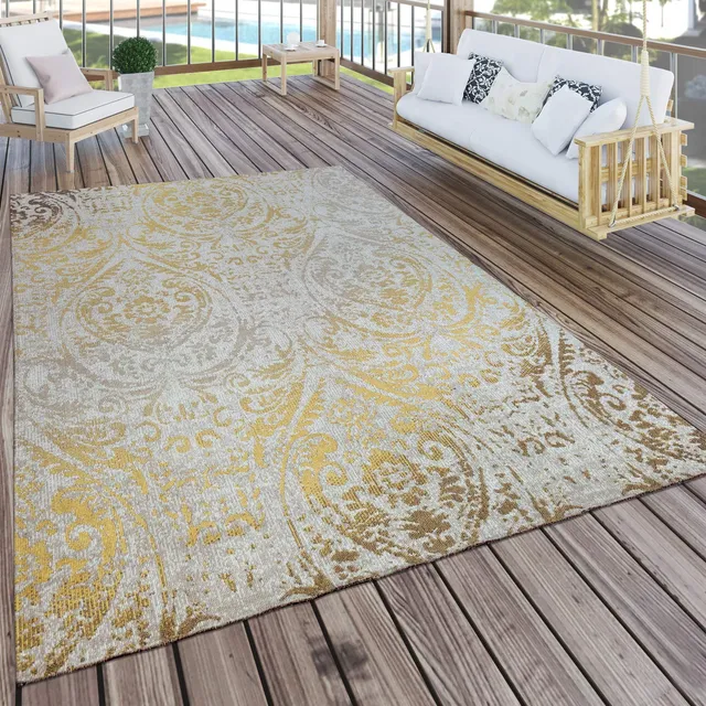 paco-home-aachen-in-outdoor-teppich-120x170-cm-gelb-shabby-chic image 1