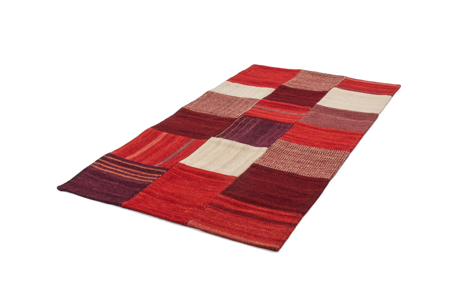 kayoom-radical-230-wollteppich-patchwork-design-jacquard-kilim-einzelst-ck image 2
