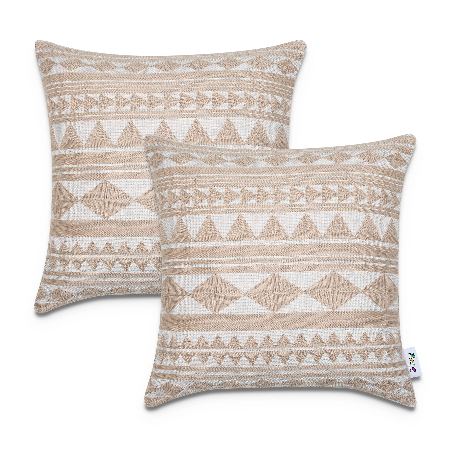 paco-home-kissenbezug-deko-2er-set-bl-tter-skandi-beige-3 image 1