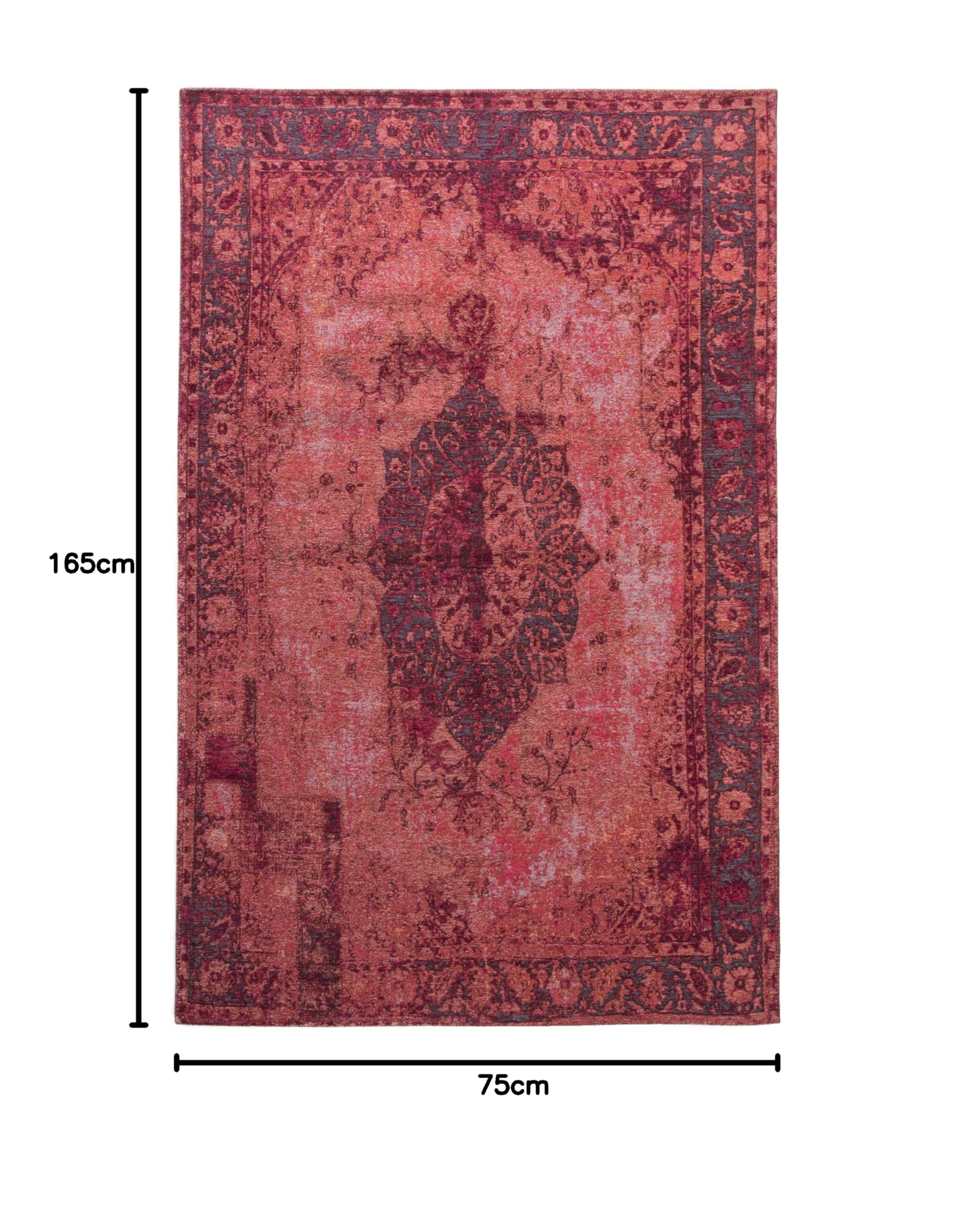benuta-flachgewebeteppich-tosca-rot-75x165-cm-74-polyester-25-baumwolle-vintage- image 2