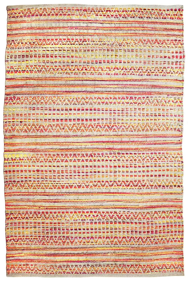 kayoom-sienna-710-geflochtener-teppich-flachflor-baumwolle-jute image 1