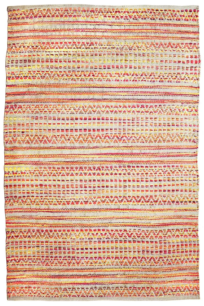 kayoom-sienna-710-geflochtener-teppich-flachflor-baumwolle-jute image 1